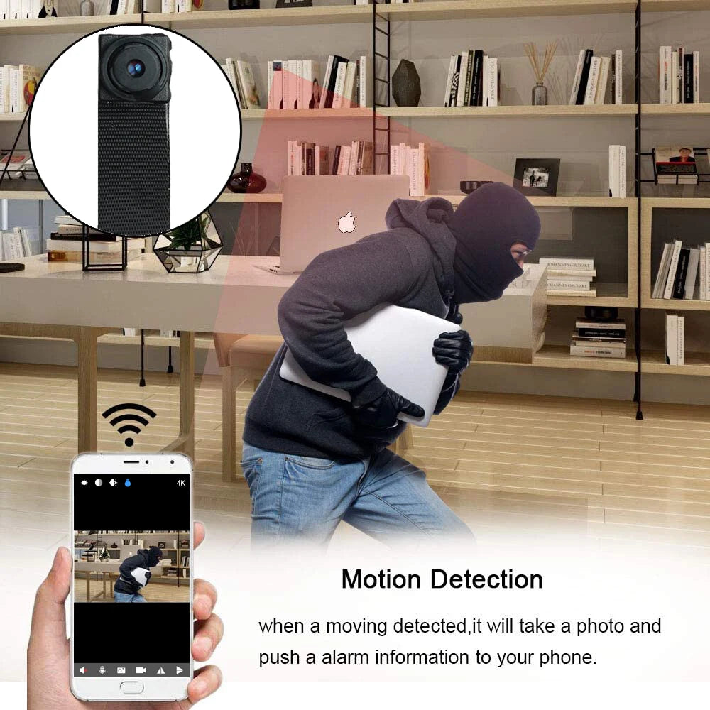 HD 4K 1080P Mini Wifi Camera Portable P2P Remote Control Wireless Camera Micro Motion Detection Motion DV Live Streaming