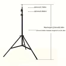 PocketCinema Adjustable Projector Tripod Stand – 360° Swivel