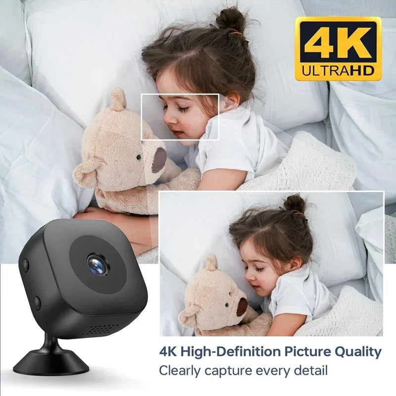 Mini 4K WiFi Security Camera – Remote Monitoring (2025)
