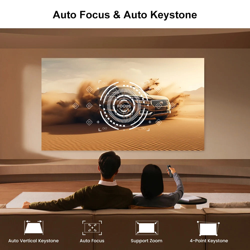 Touyinger L9W 4K Mini Projector (Android) | Full HD Home Theater + Bluetooth