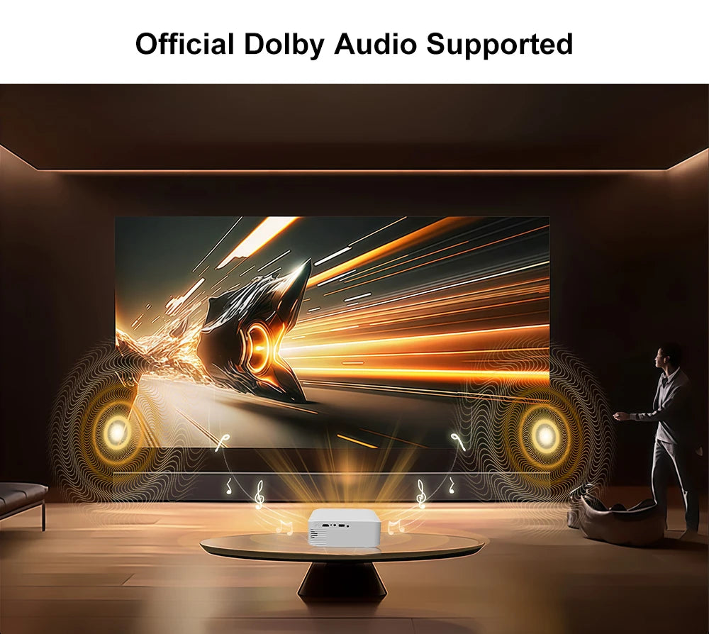 Touyinger L9W 4K Mini Projector (Android) | Full HD Home Theater + Bluetooth