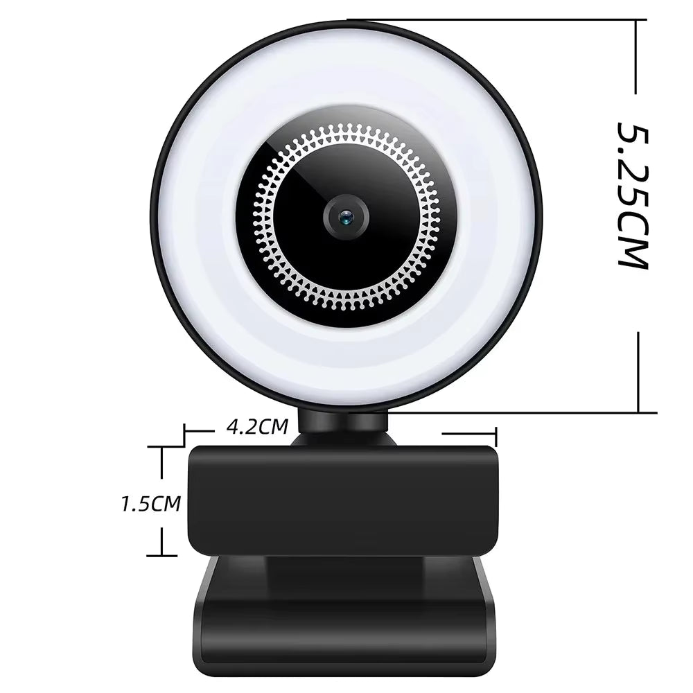 PocketCinema 2K QHD Pro Webcam – AI Auto-Tracking + Ring Light