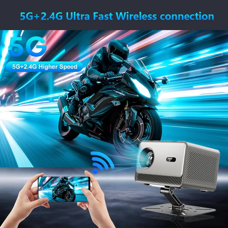 30000 Lumens 4K UHD Projector Laser Focus Android 12 WiFi 1080P Full HD Home Theater Movie Projector For Netflix M10 PLUS