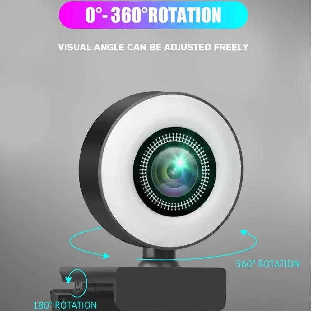 PocketCinema 2K QHD Pro Webcam – AI Auto-Tracking + Ring Light