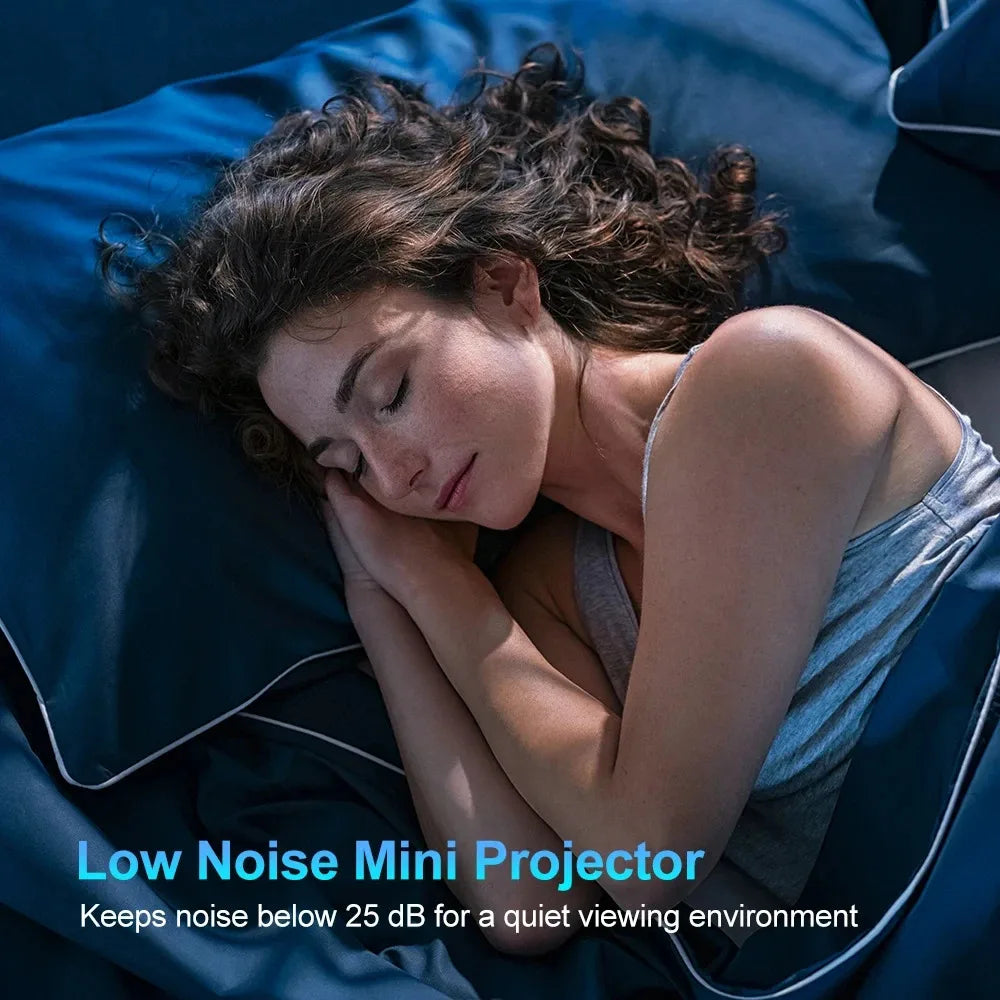 HY320 Android Projector (4K Support) – 300 ANSI – 180° Rotatable Portable