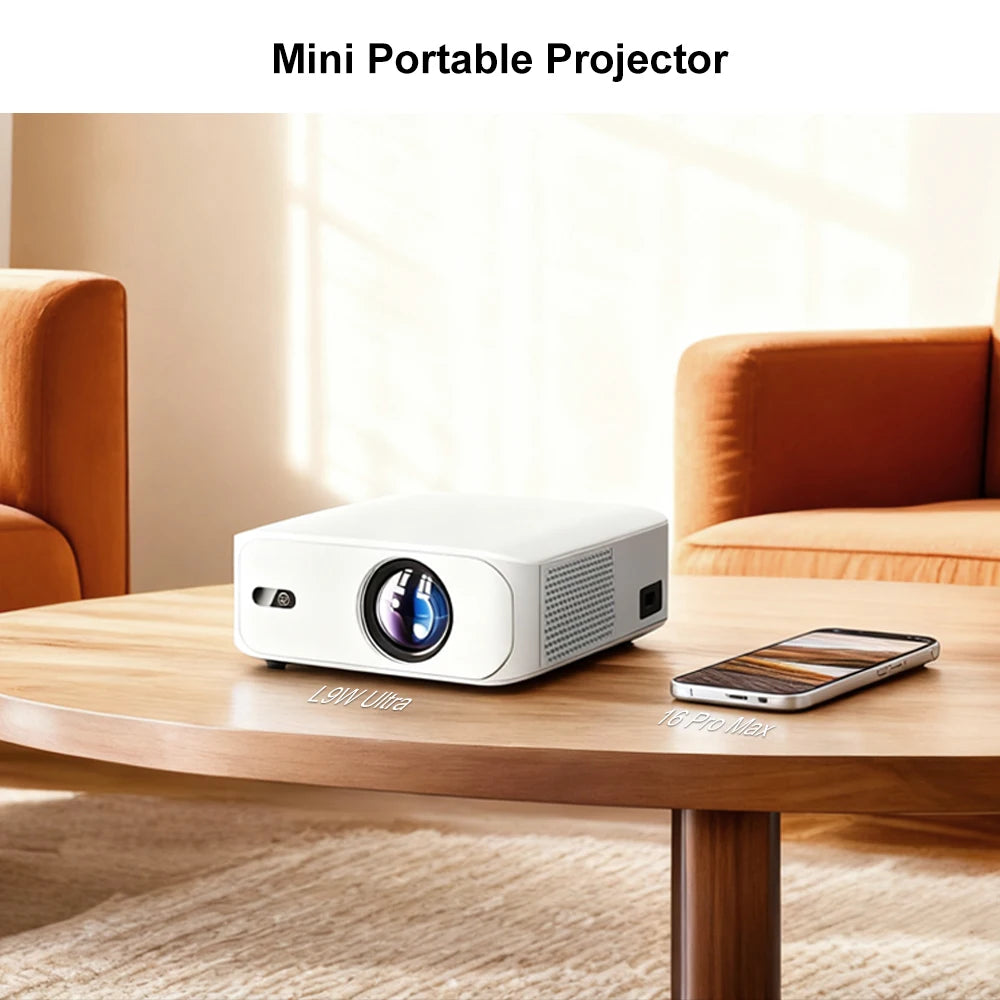 Touyinger L9W 4K Mini Projector (Android) | Full HD Home Theater + Bluetooth