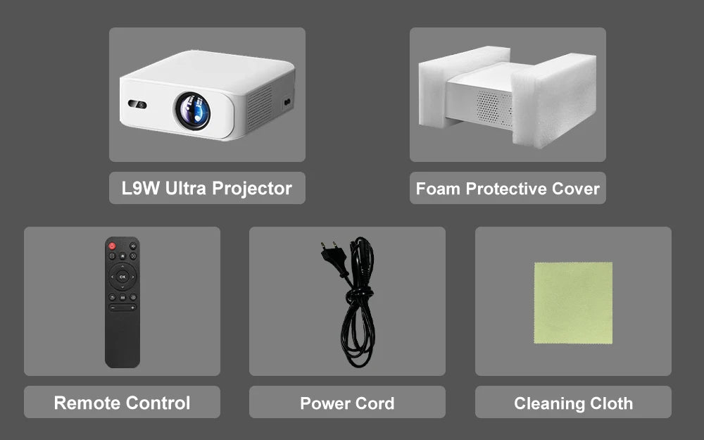 Touyinger L9W 4K Mini Projector (Android) | Full HD Home Theater + Bluetooth